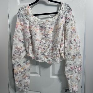 Free People Off-the-Shoulder Sweater - Multicolor, Size M